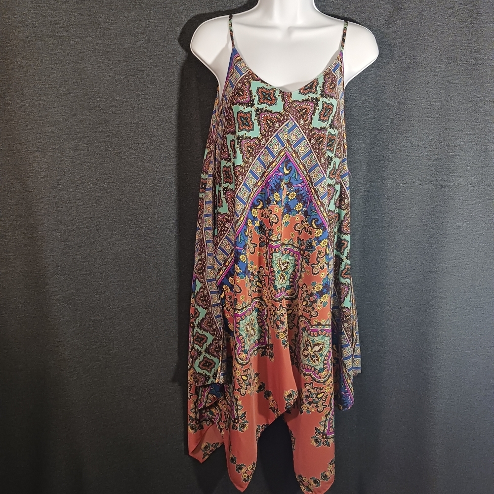 Ing Multicolor Asymmetrical Dress